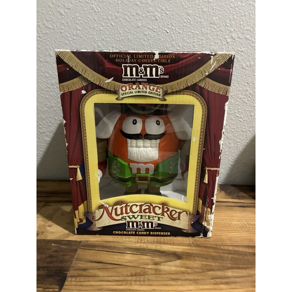 NEW M&M's Nutcracker Christmas Orange Variant Candy Dispenser M&M toy Rare gift